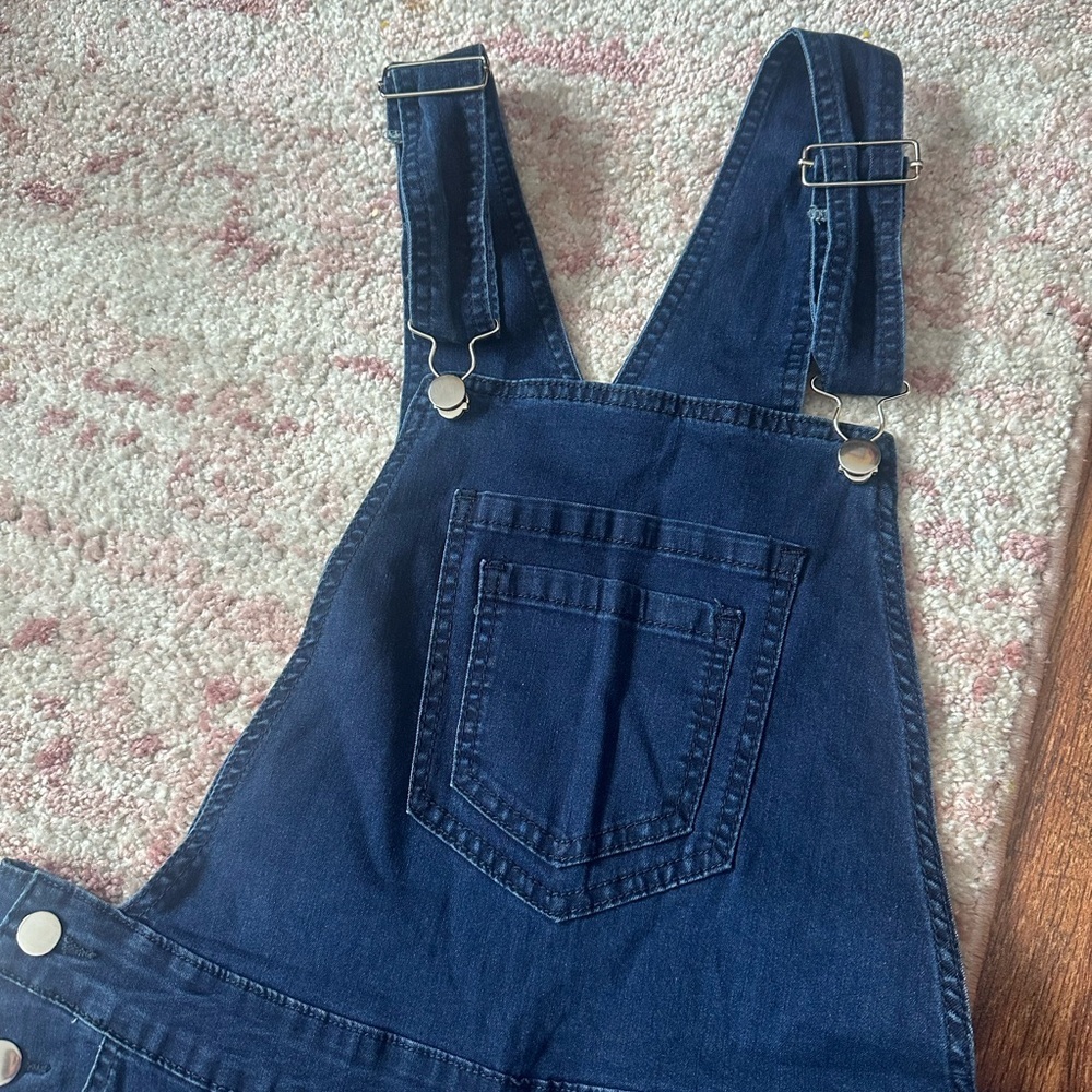 Women's Blue Denim Jumpsuit - Picture 2 of 13